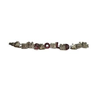 Vintage  Real Estate Charm Bracelet